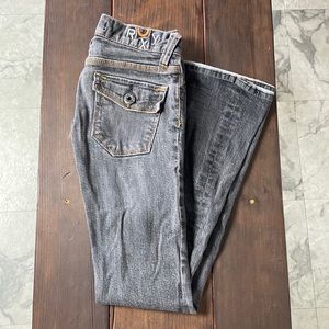 Roxy 5 pocket jeans, dark grey, sz 0